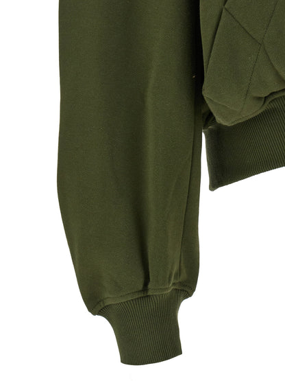 The Attico Green Fleece Hoodie