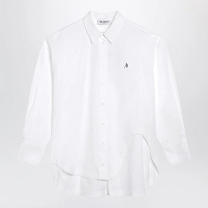 The Attico Diana shirt in white cotton