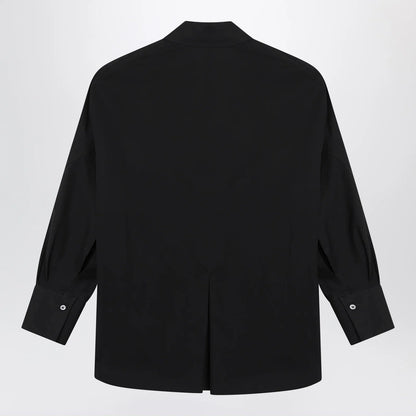 The Attico Black cotton shirt with logo
