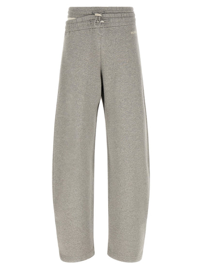 The Attico Asymmetrical Double Waist Trousers
