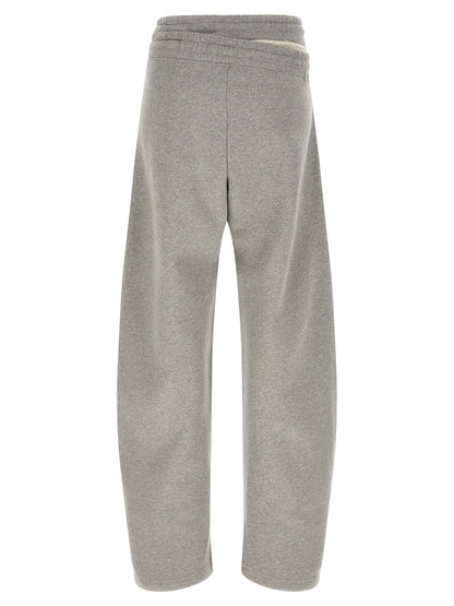 The Attico Asymmetrical Double Waist Trousers