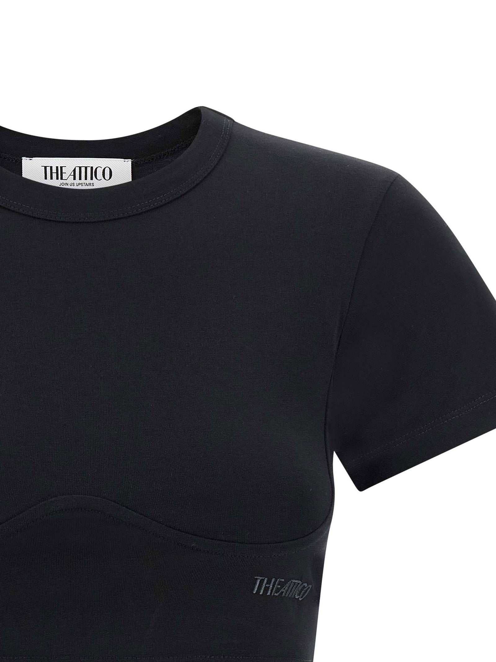 The Attico Bustier Crop T-shirt