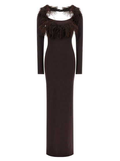The Attico Feather Dress