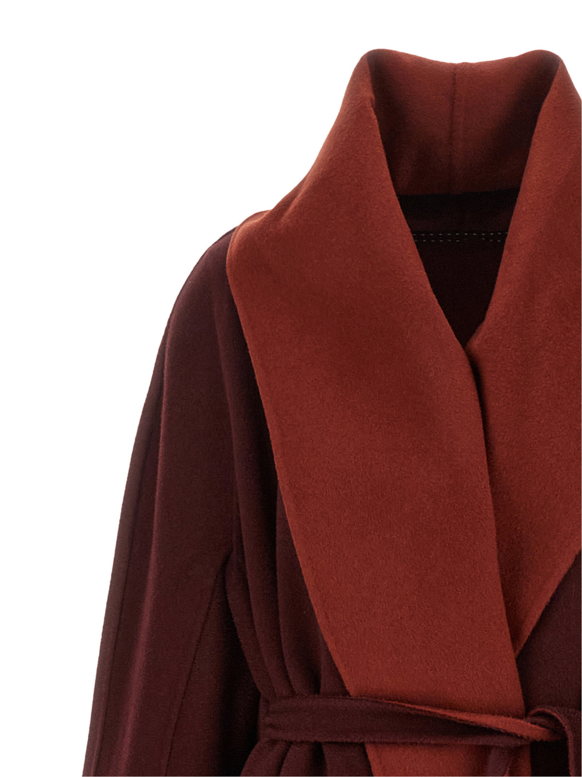 Max Mara Atelier Burgundy Ululo Reversible Coat