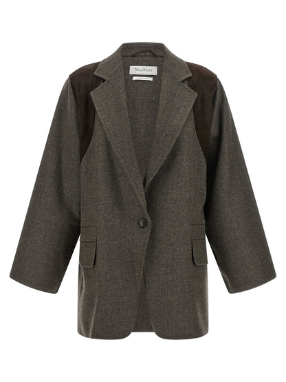 Max Mara Grey Brown Fenice Blazer