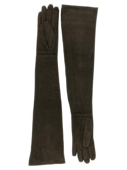 Max Mara Estremo Suede Long Gloves