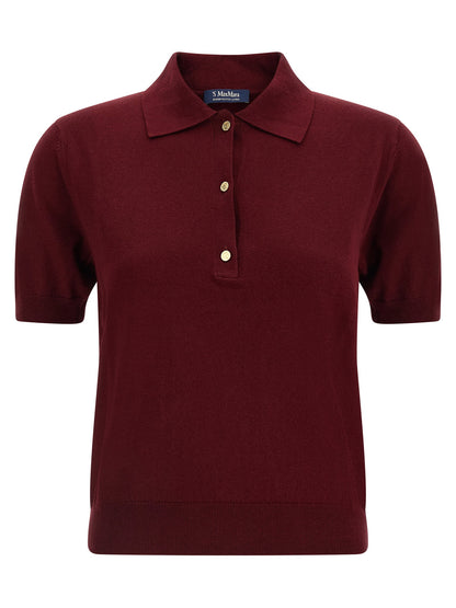 Max Mara 'S Pomposa Knit Polo Shirt