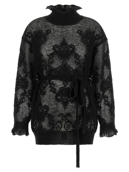 Twin Set Jacquard Yarn Sweater