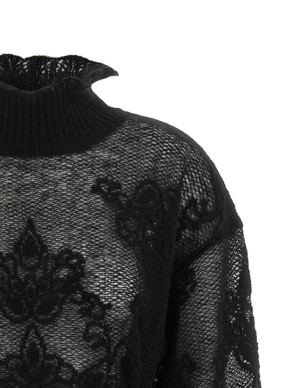 Twin Set Jacquard Yarn Sweater