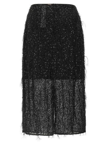 Twin Set Sequin Embroidery Skirt