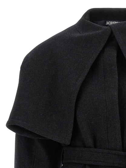 Jacquemus Black Le Caban Boléro Coat