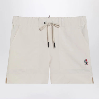 Moncler Grenoble Beige technical froissé Shorts