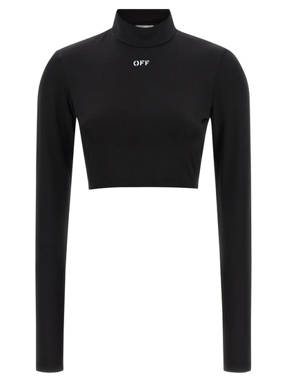 Off White Off Stamp Crop Top
