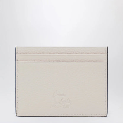 Christian Louboutin Kios card holder in grained calfskin and spikes