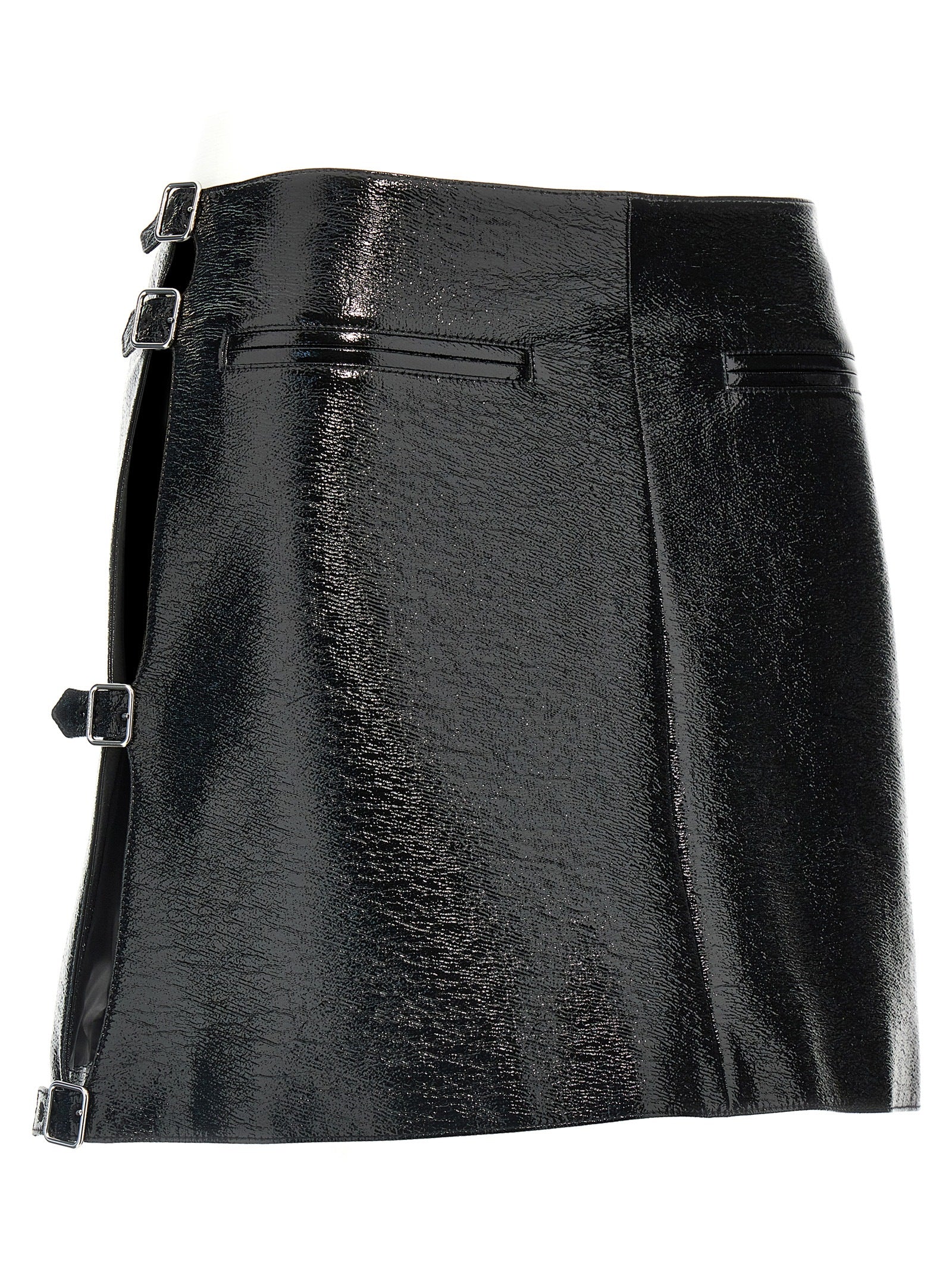 Courreges Mini Multi Sangle Vinyl Skirt