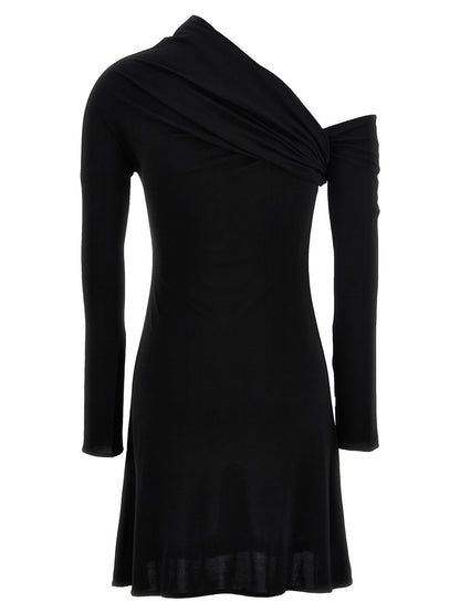 Courreges Twist Crepe Mini Dress