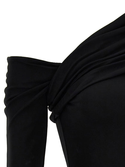 Courreges Twist Crepe Mini Dress