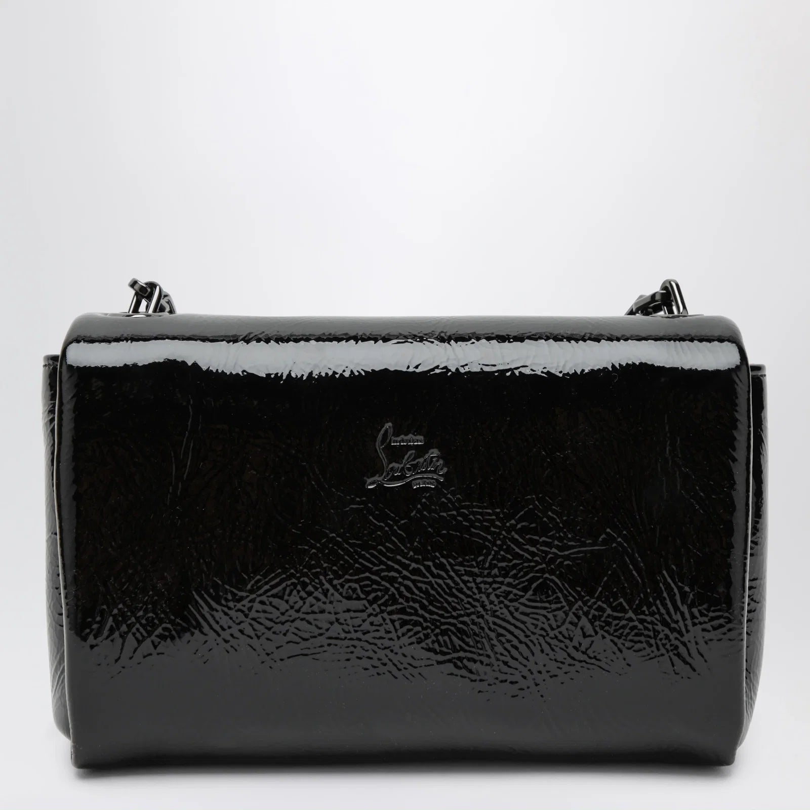 Christian Louboutin Loubi 54 large flap shoulder bag Black