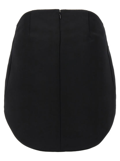 Courreges Circle Satin Skirt