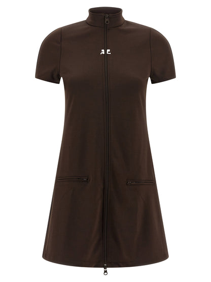 Courreges Interlock Tracksuit Mini Dress
