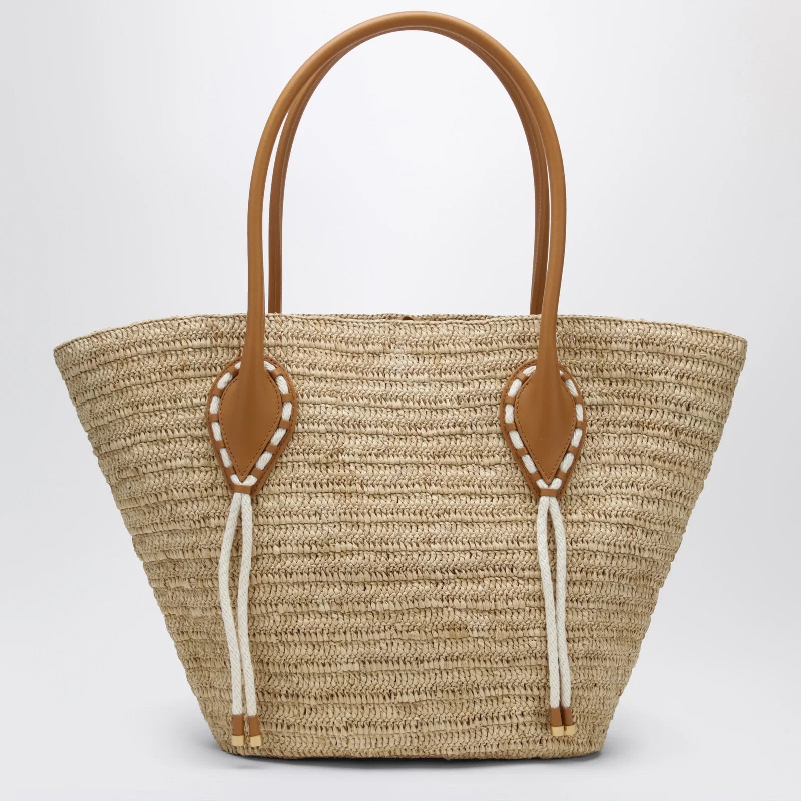 Christian Louboutin Venus Tote Bag in Natural-Colored Raffia