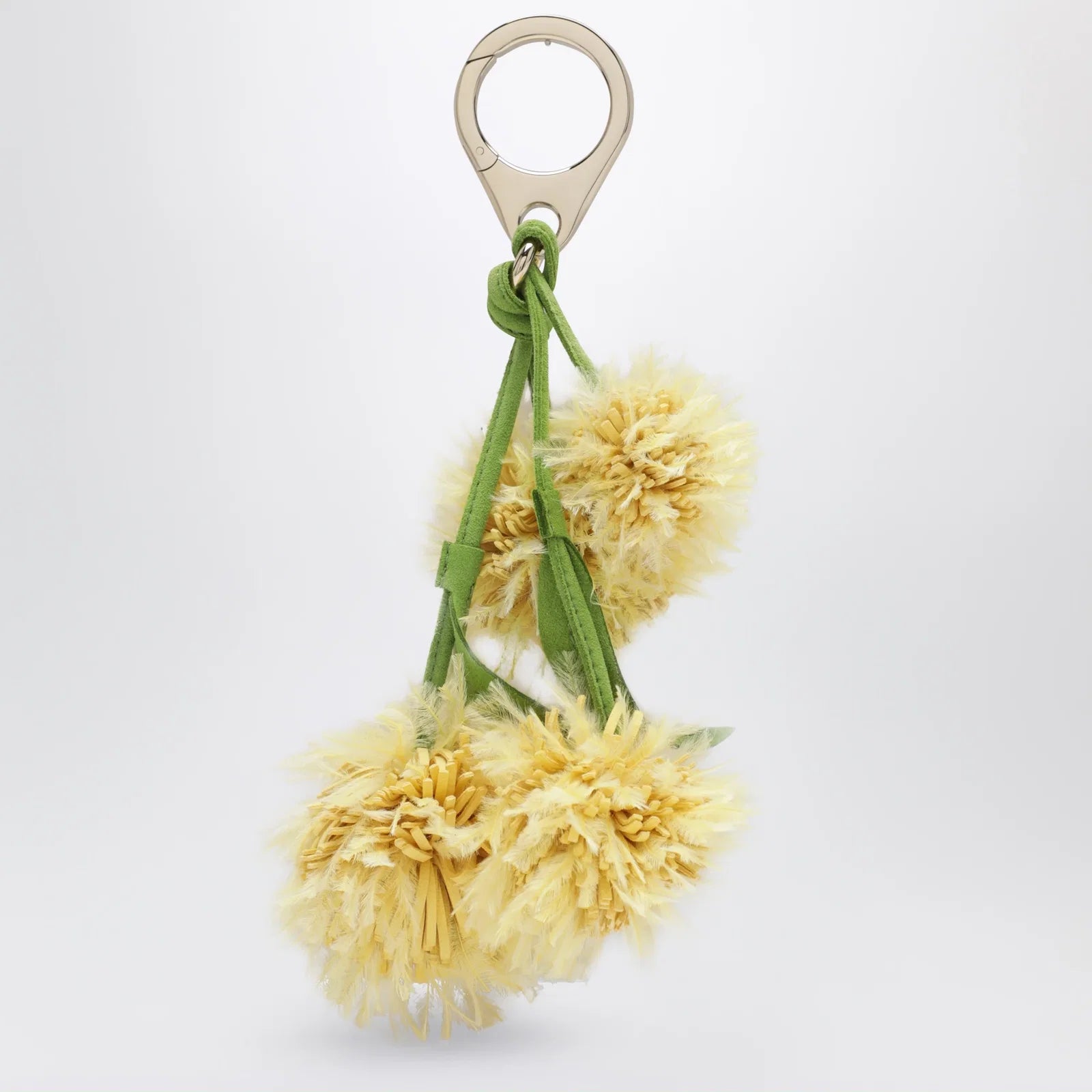 Christian Louboutin Leather bag charm in the shape of a mimosa