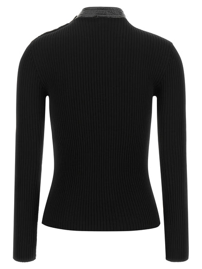 Courreges Vinyl Collar Sweater