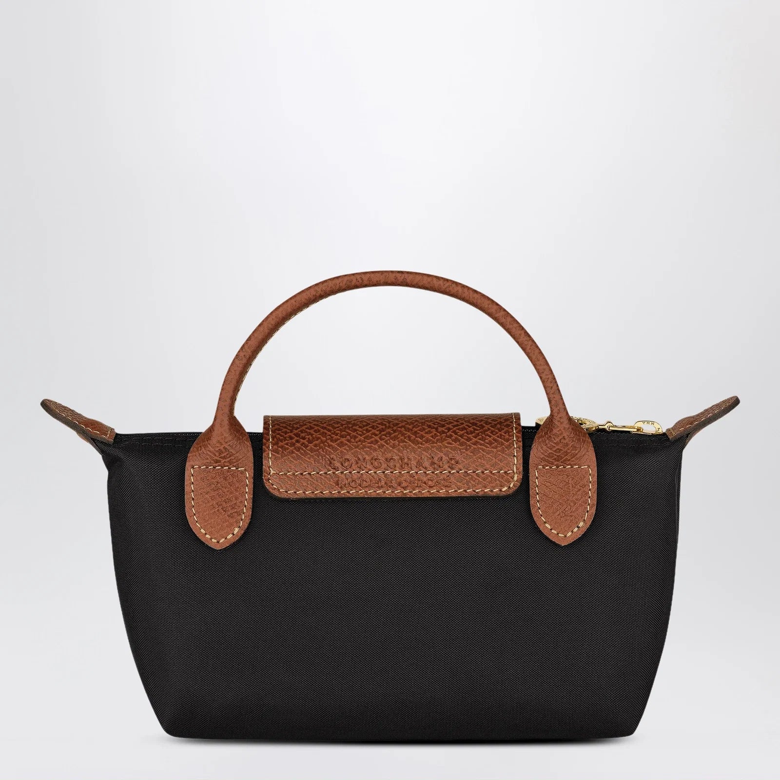 Longchamp Le Pliage Original Pebble clutch bag black