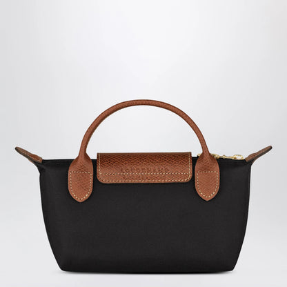 Longchamp Le Pliage Original Pebble clutch bag black