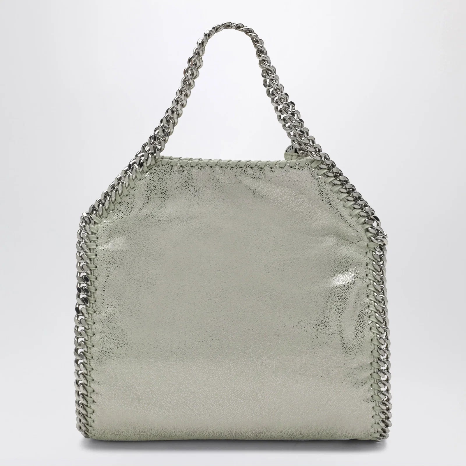 Mini Falabella tote bag in light lime green by Stella McCartney