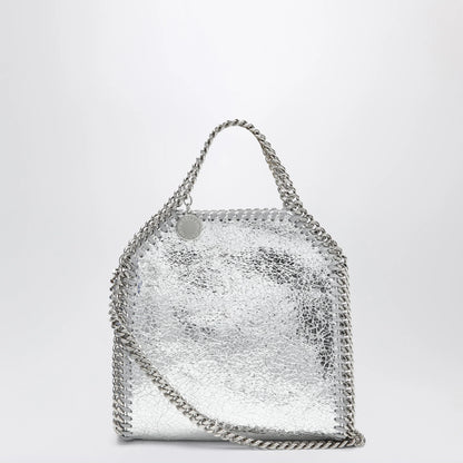 Stella McCartney Falabella micro tote bag in silver