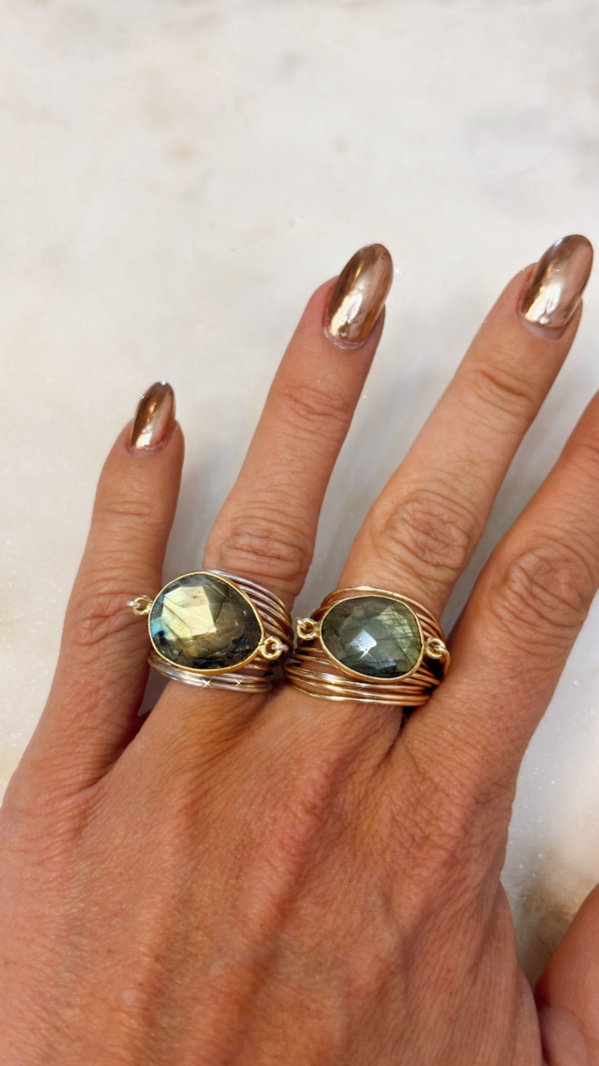 Torrey Ring with Labradorite