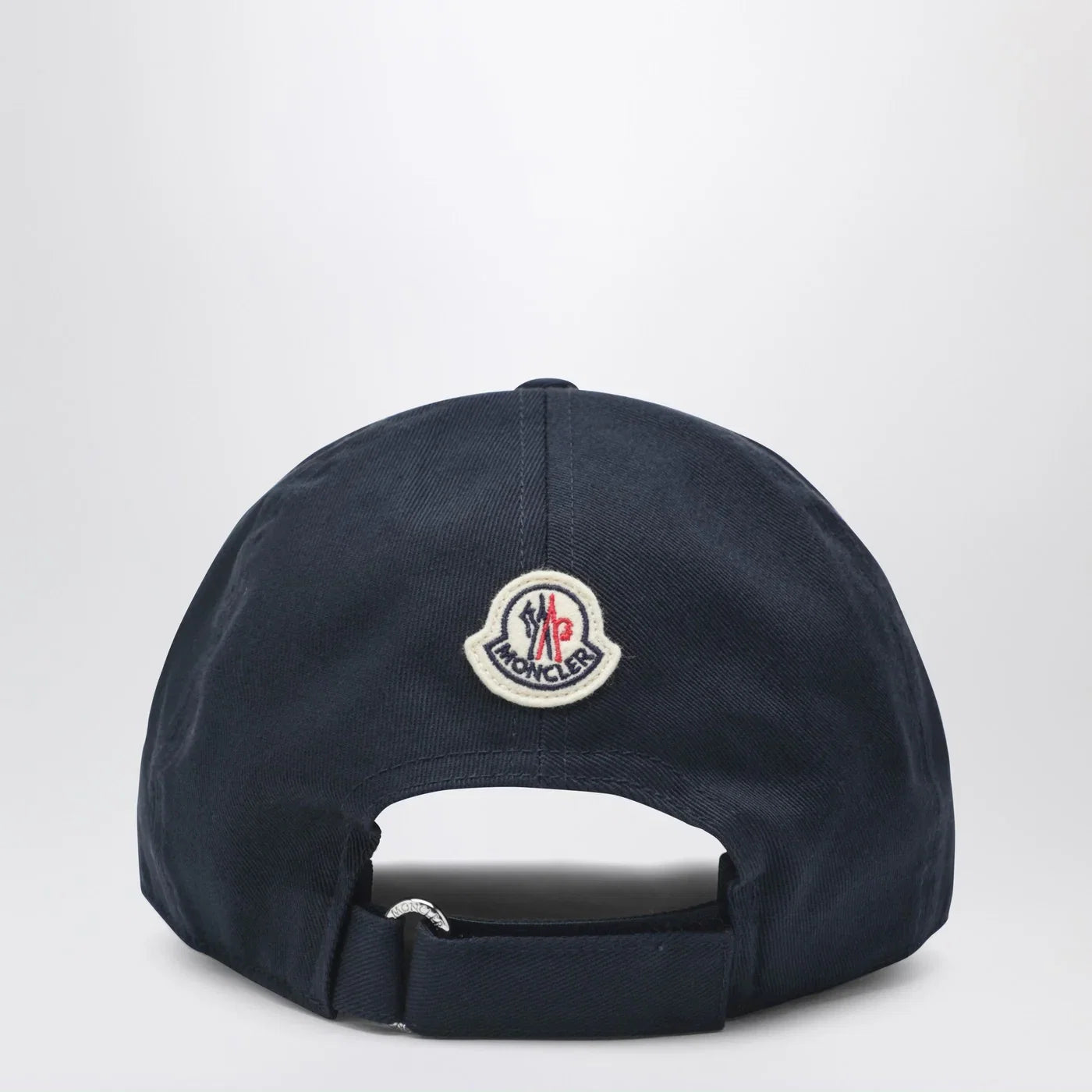 Moncler Navy baseball cap with embroidered logo