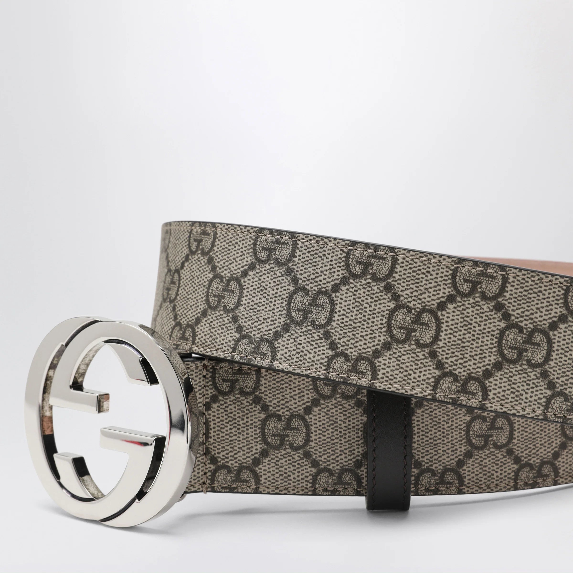 GUCCI GG Supreme fabric belt with GG buckle