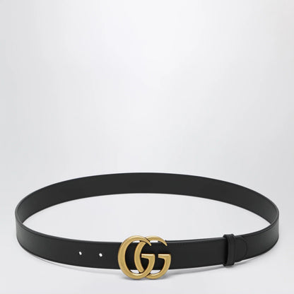 GUCCI Black GG Marmont belt