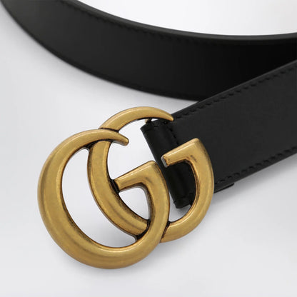 GUCCI Black GG Marmont belt