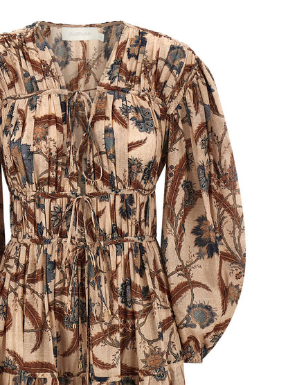 Zimmermann Ascension Tie Billow Maxi Dress