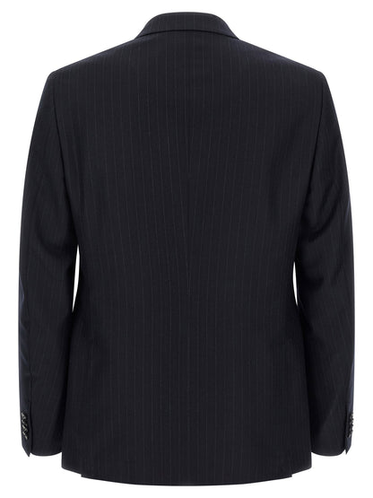 Zegna Pinstriped Flannel Dress