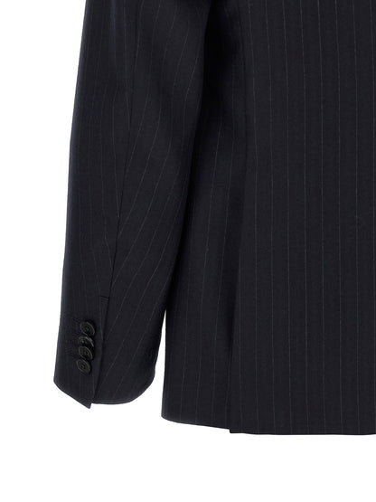 Zegna Pinstriped Flannel Dress