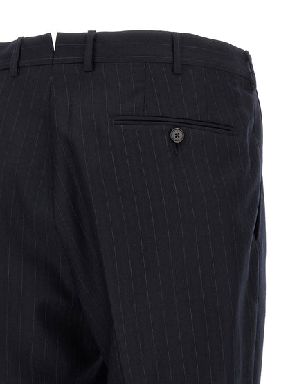 Zegna Pinstriped Flannel Dress