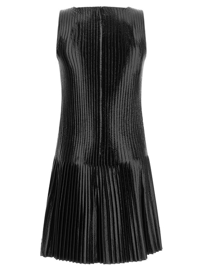 Courreges Vinyl Pleated Dress