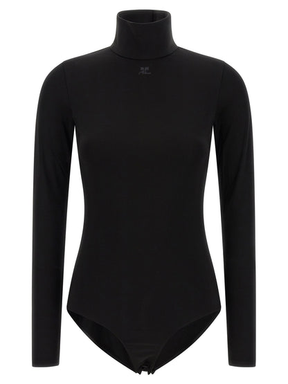 Courreges Jersey Mockneck Bodysuit