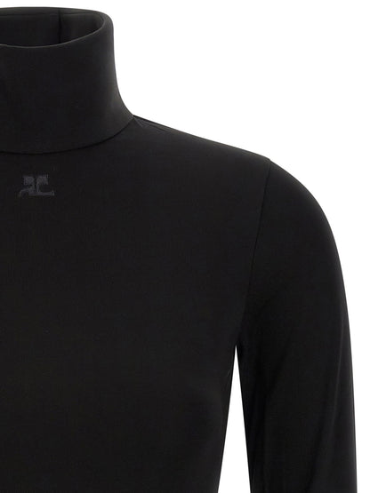 Courreges Jersey Mockneck Bodysuit