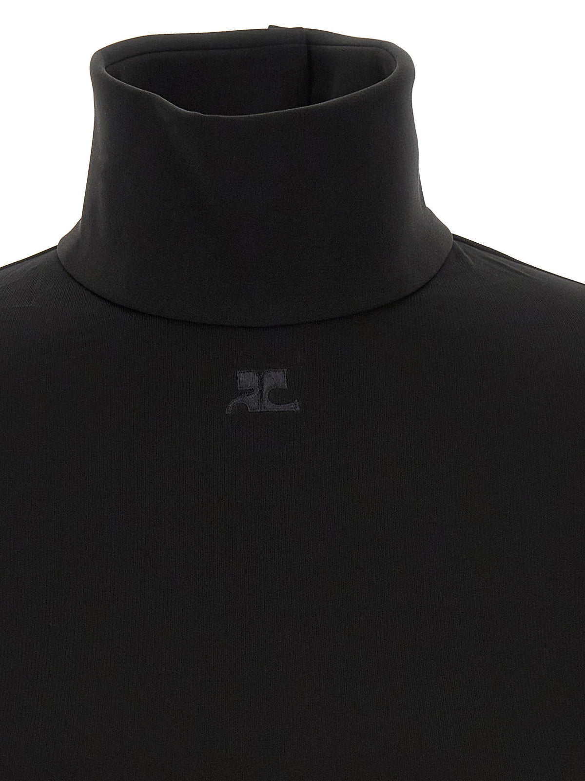 Courreges Jersey Mockneck Bodysuit