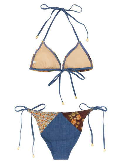 Zimmermann Lucky Cotton Mini Tri Bikini