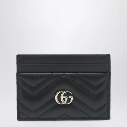 GUCCI GG Marmont card holder black/gold