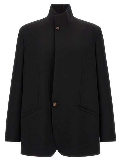 Zegna Wool Blazer With Buttons