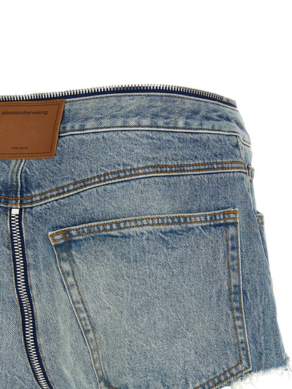 Alexander Wang Zip V-waist Shorts