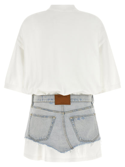 Alexander Wang Denim Skirt Polo Dress