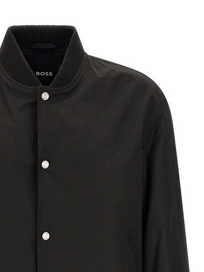 Hugo Boss Monogram Sleeve Bomber Jacket